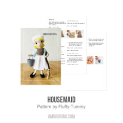 Housemaid amigurumi pattern by Fluffy Tummy