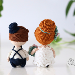 Bride and groom amigurumi pattern by yarnacadabra