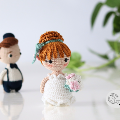 Bride and groom amigurumi pattern by yarnacadabra