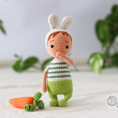 Carl, the rabbit amigurumi amigurumi by yarnacadabra