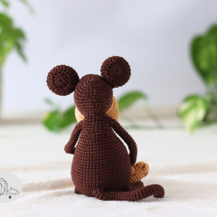 Alfred, the monkey amigurumi pattern by yarnacadabra