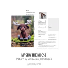 Masha the Moose amigurumi pattern by LittleEllies_Handmade