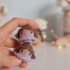 Mini Clara from The Nutcracker amigurumi by O Recuncho de Jei