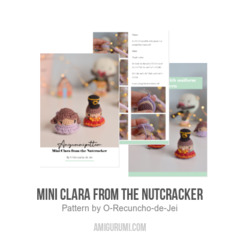 Mini Clara from The Nutcracker amigurumi pattern by O Recuncho de Jei