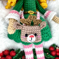 Joy the Christmas Elf Doll amigurumi pattern by LovenikaDesign