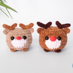 2-in-1 No Sew Chubby Winter Friends amigurumi pattern by Crochet Pattern By Nina