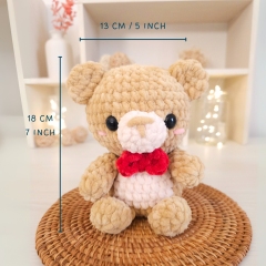 3 in 1 Teddy bear amigurumi pattern by Hugurumitoys