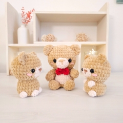 3 in 1 Teddy bear amigurumi pattern by Hugurumitoys