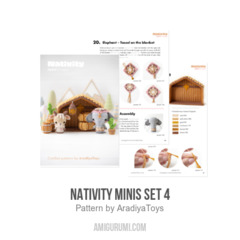 Nativity Minis set 4 amigurumi pattern by AradiyaToys