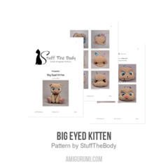 Big Eyed Kitten amigurumi pattern by StuffTheBody