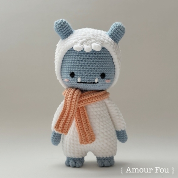 Cosmo, the Yeti amigurumi pattern by Amour Fou