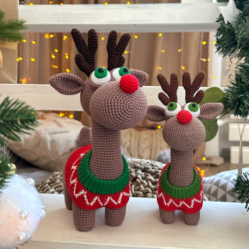 Reindeer Rudolph amigurumi pattern by Mommy Patterns