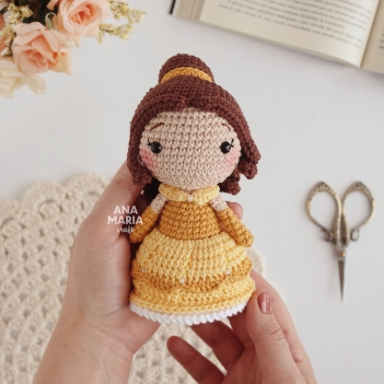 Belle - Beauty and the Beast amigurumi pattern by Ana Maria Craft