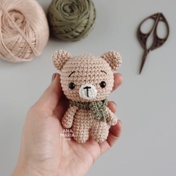 Teddy, the little bear amigurumi pattern by Ana Maria Craft