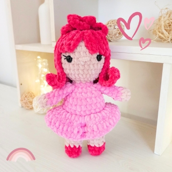 Low-sew Doll - Crochet pattern amigurumi pattern by Hugurumitoys