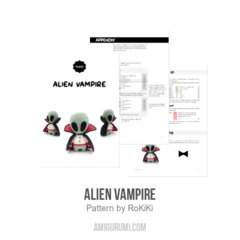 Alien Vampire amigurumi pattern by RoKiKi