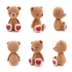 Valentine Bear amigurumi pattern by RoKiKi