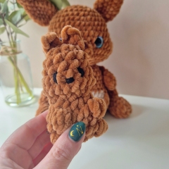 Pippa and Nugget the Kangaroos amigurumi by Sweet Fluffy Stitches