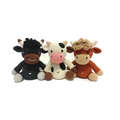 Rosalita 4 in 1 cow pattern  amigurumi pattern by Crochetbykim