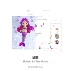 Jade amigurumi pattern by P'tite Peste