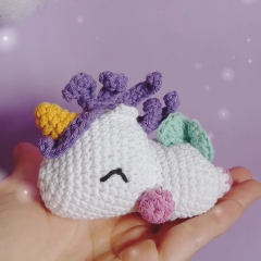 Sleepng Unicorn amigurumi pattern by Mongoreto