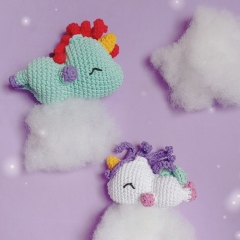 Sleepng Unicorn amigurumi pattern by Mongoreto