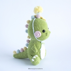 Drew the Baby Dino amigurumi pattern by Lemon Yarn Creations