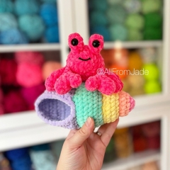 Harvey the Hermit Crab amigurumi by All From Jade