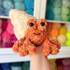 Harvey the Hermit Crab amigurumi pattern by All From Jade