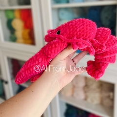 Larry the Lobster amigurumi pattern by All From Jade