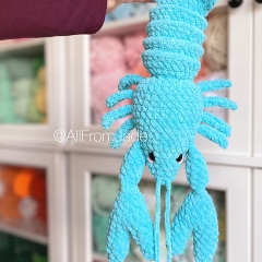 Larry the Lobster amigurumi by All From Jade