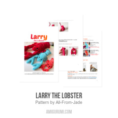 Larry the Lobster amigurumi pattern by All From Jade