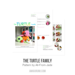 The Turtle Family amigurumi pattern by All From Jade