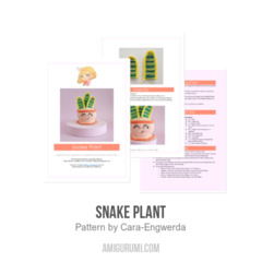 Snake Plant amigurumi pattern by Cara Engwerda