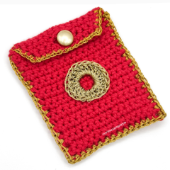 Lunar New Year Snake & Red Envelope amigurumi pattern by Curiouspapaya