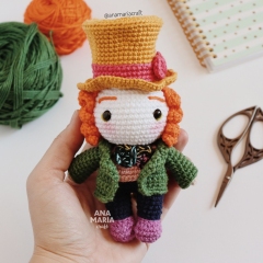 Mad Hatter amigurumi pattern by Ana Maria Craft