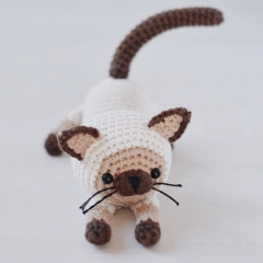 Siamese Kitten Crochet Pattern amigurumi pattern by FireflyCrochet