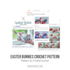 Easter Bunnies Crochet Pattern amigurumi pattern by FireflyCrochet