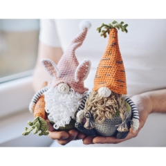 Easter Carrot Gnome amigurumi by FireflyCrochet