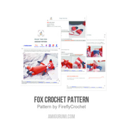 Fox Crochet Pattern amigurumi pattern by FireflyCrochet