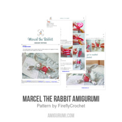 Marcel the Rabbit Amigurumi amigurumi pattern by FireflyCrochet