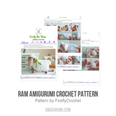 Ram Amigurumi Crochet Pattern amigurumi pattern by FireflyCrochet