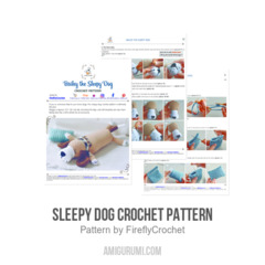 Sleepy Dog Crochet Pattern amigurumi pattern by FireflyCrochet