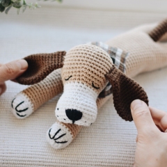 Sleepy Doggy Amigurumi amigurumi pattern by FireflyCrochet