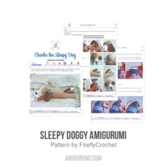 Sleepy Doggy Amigurumi amigurumi pattern by FireflyCrochet