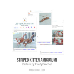 Striped Kitten Amigurumi amigurumi pattern by FireflyCrochet