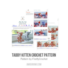 Tabby Kitten Crochet Pattern amigurumi pattern by FireflyCrochet