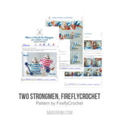 Two Strongmen amigurumi pattern by FireflyCrochet