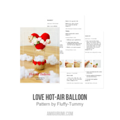 Love Hot-air balloon amigurumi pattern by Fluffy Tummy