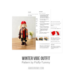 Winter Vibe outfit amigurumi pattern by Fluffy Tummy